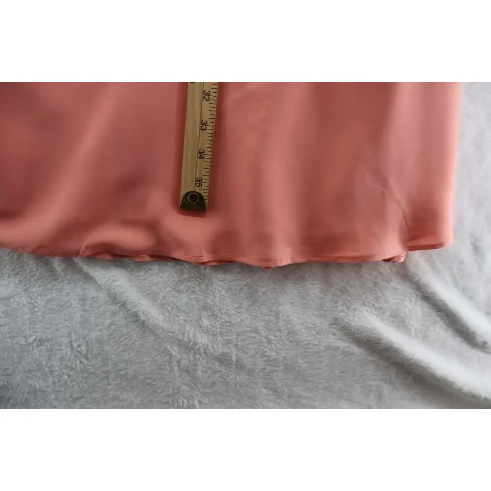 Abercrombie & Fitch Halter Mini Dress Pink Chiffon Open Back XLT Soft Girl